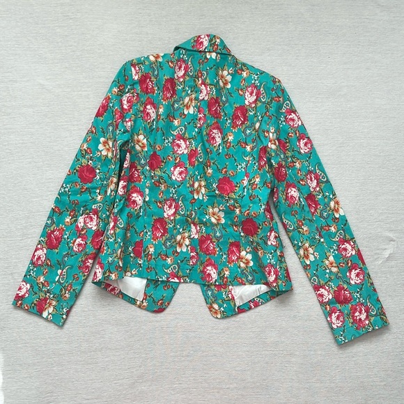 NWT Countess Cottege Core, Coquette, Floral, Vintage, Long Sleeve Blazer size M - Picture 7 of 9